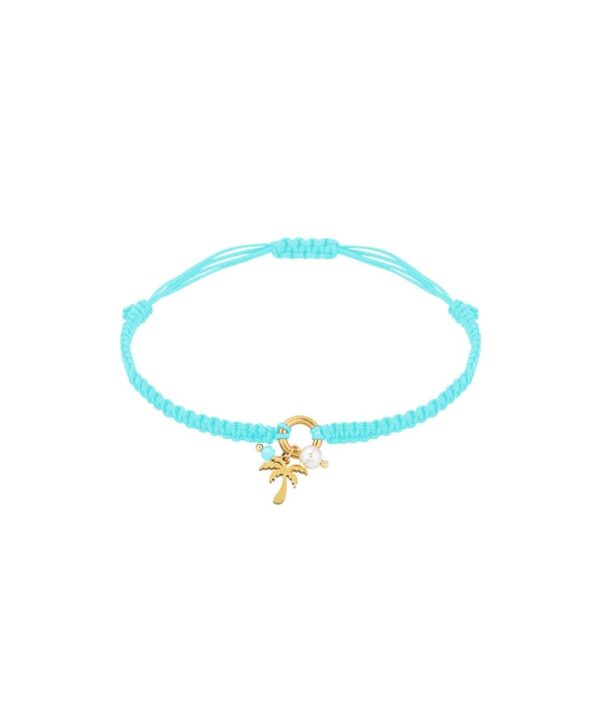 Palm paradise bracelet blue