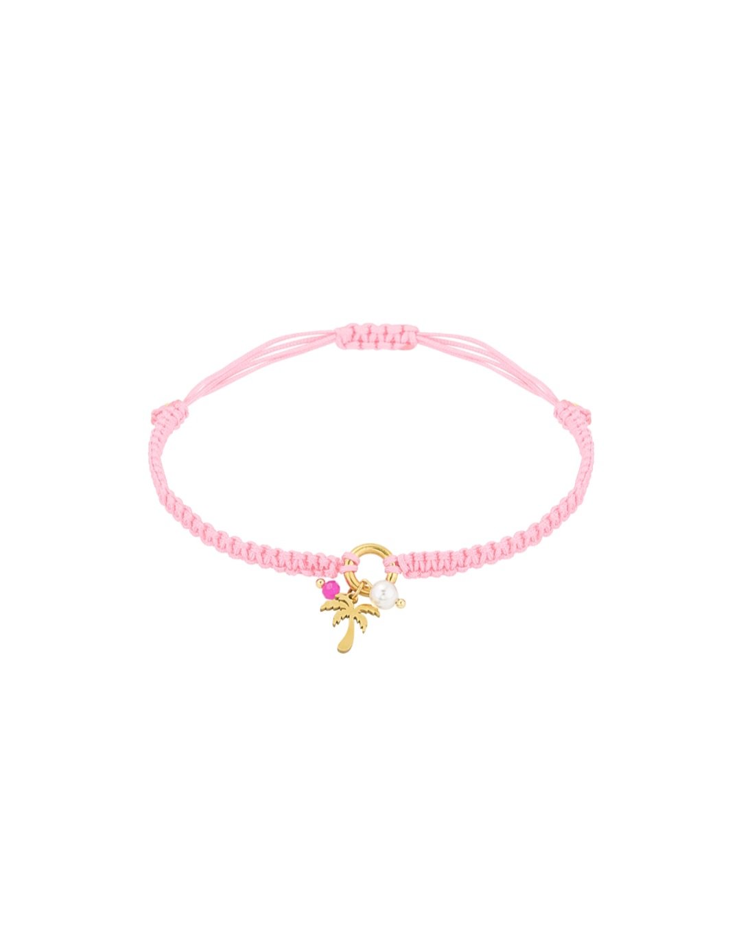 Palm paradise bracelet pink