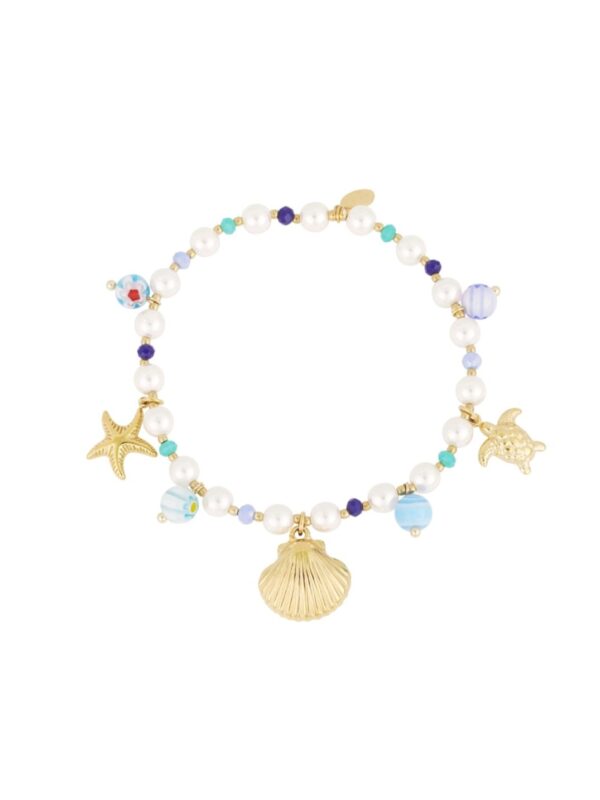 Turtle lover bracelet blue - Afbeelding 2
