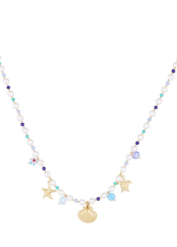 Turtle lover necklace blue - Afbeelding 2