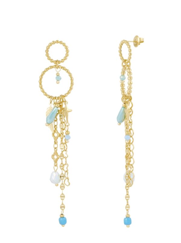Summer madness oorbellen blue