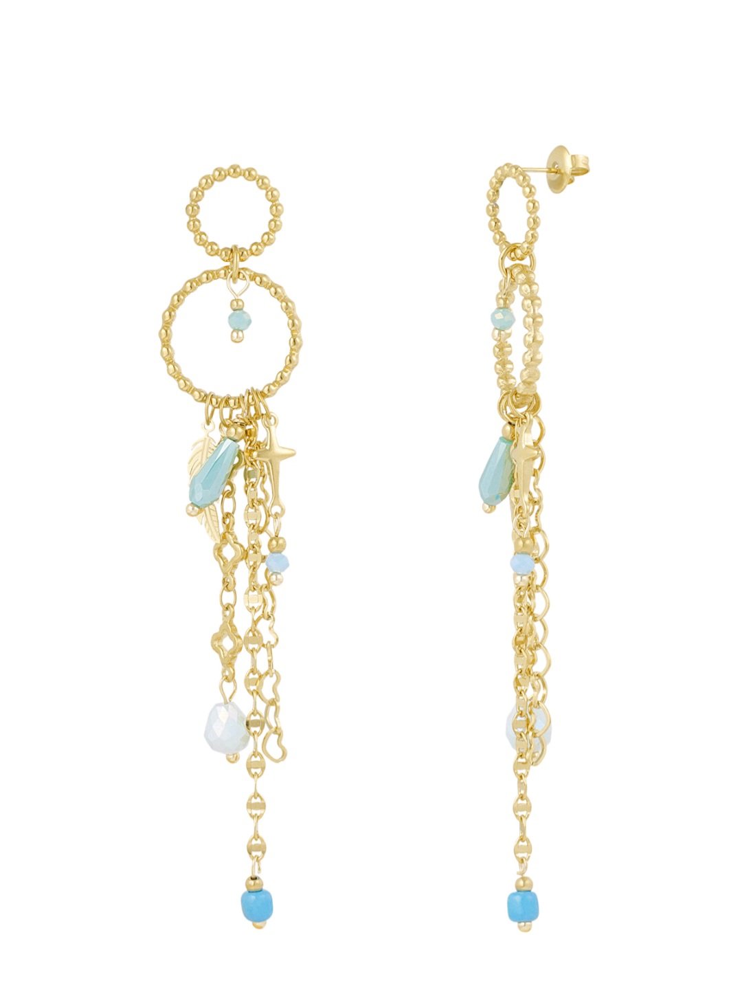 Summer madness oorbellen blue