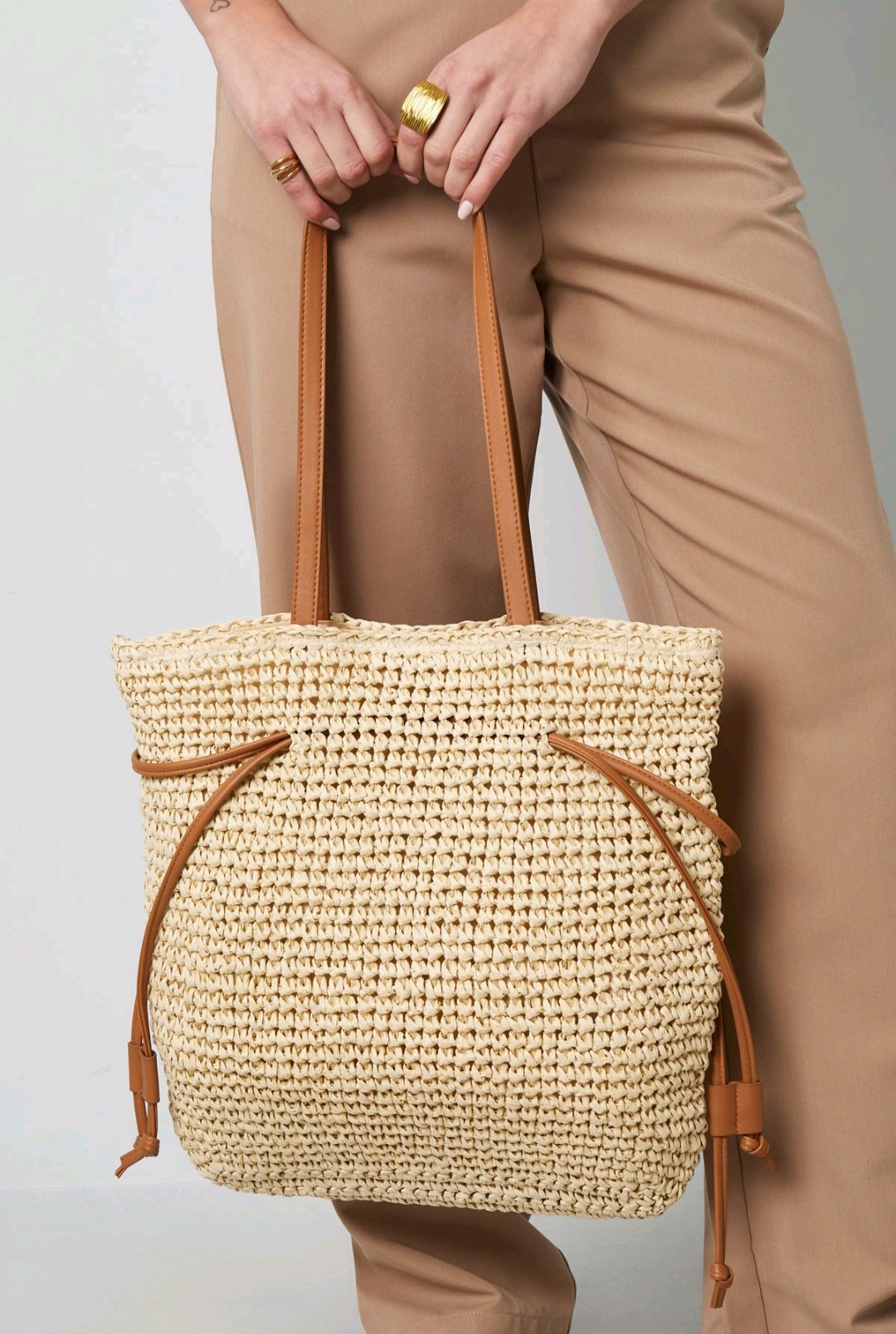 Summer beach babe strandtas beige
