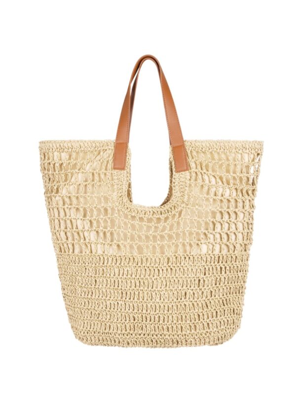 Summer vibe xl strandtas ecru
