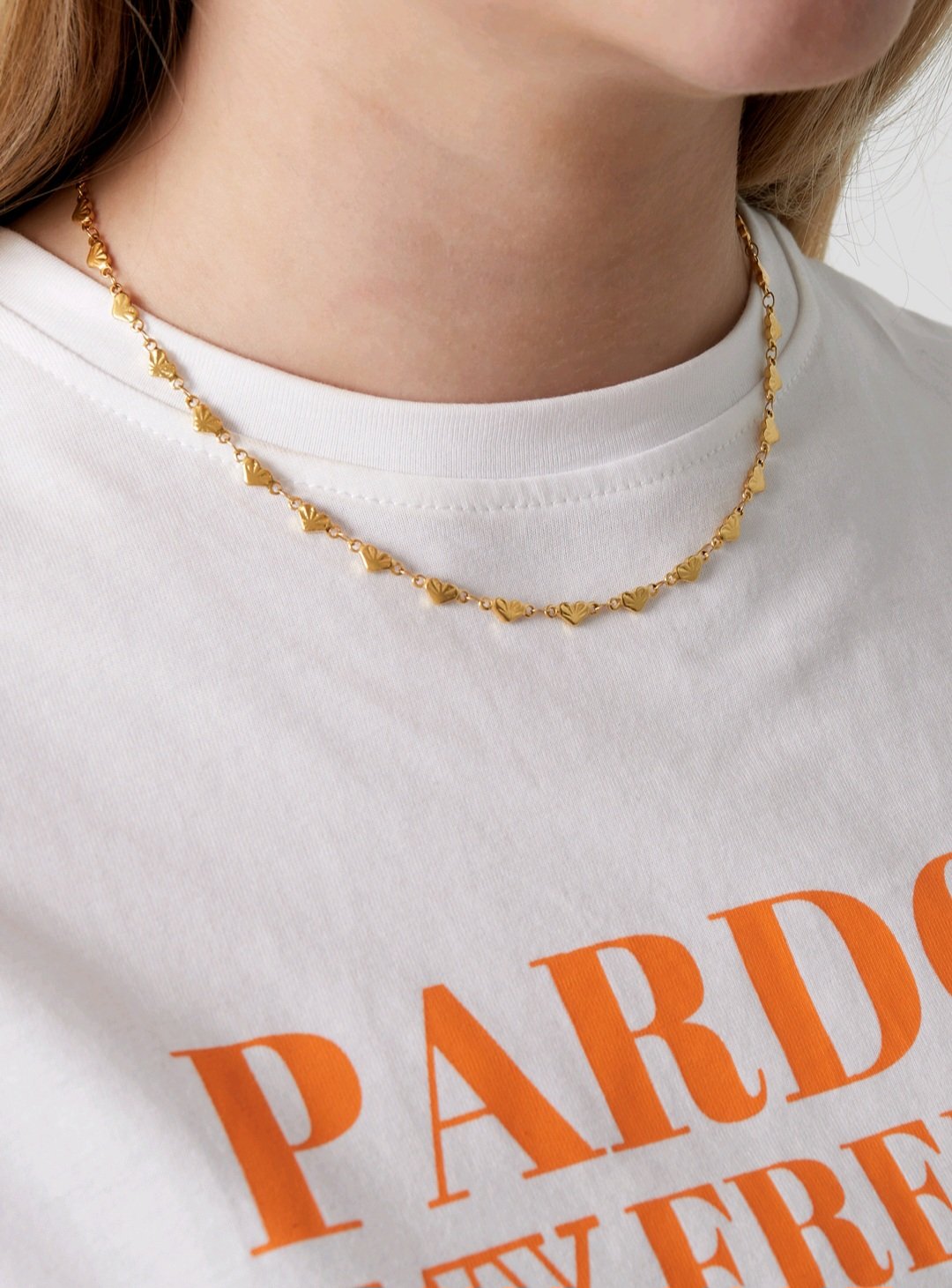 Strong heart necklage