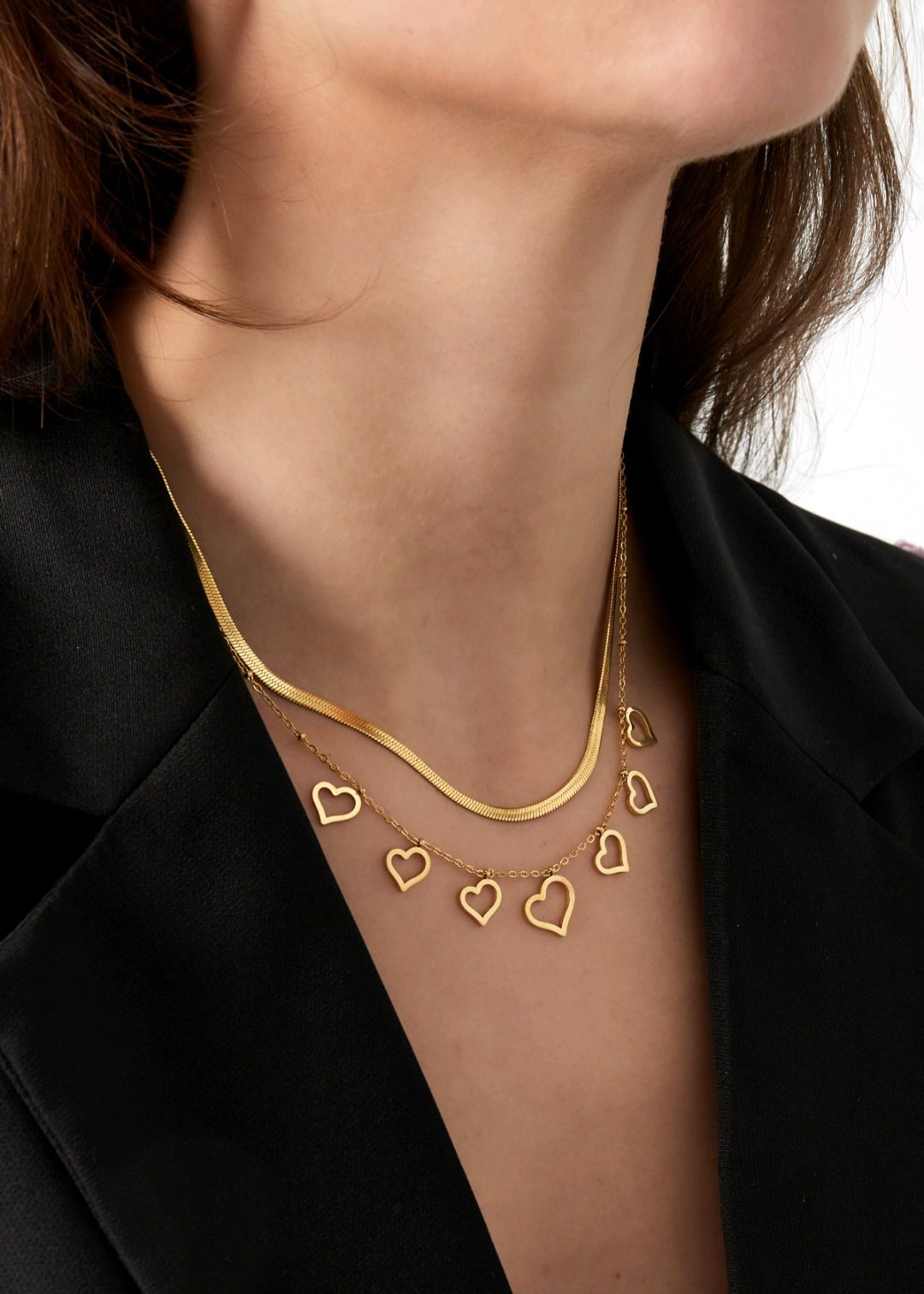 Chunky heart necklace