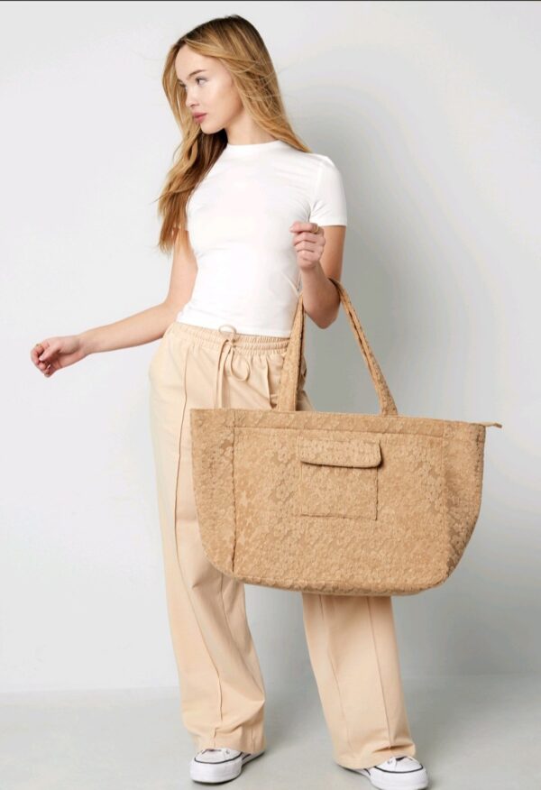 Flower large shopping bag