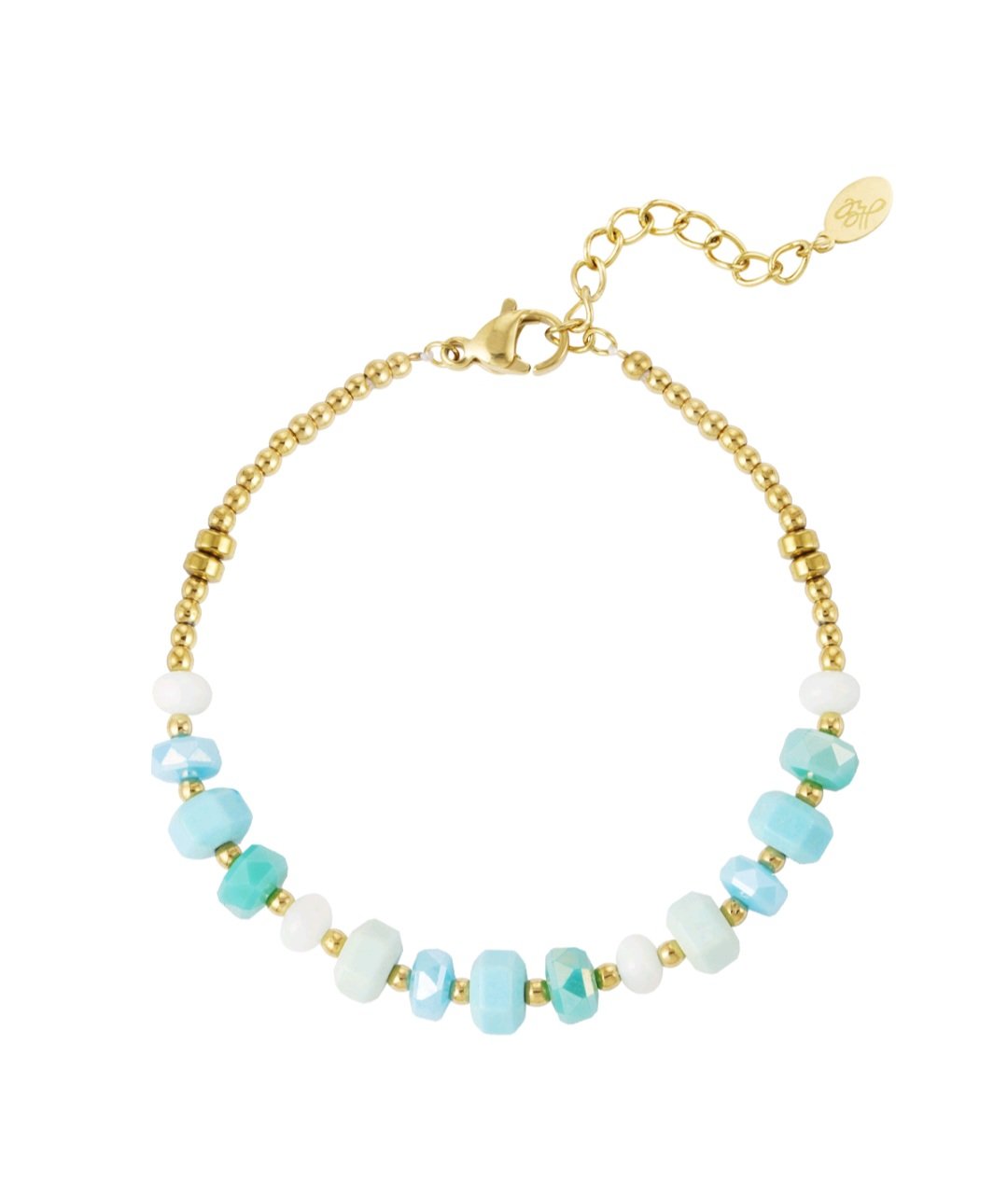 Colorful wrap bracelet blue