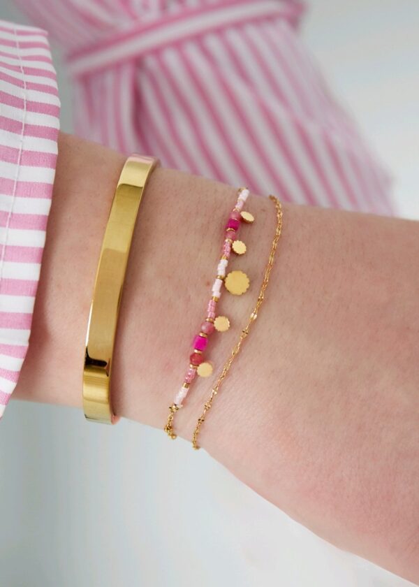 Charm bracelet pink