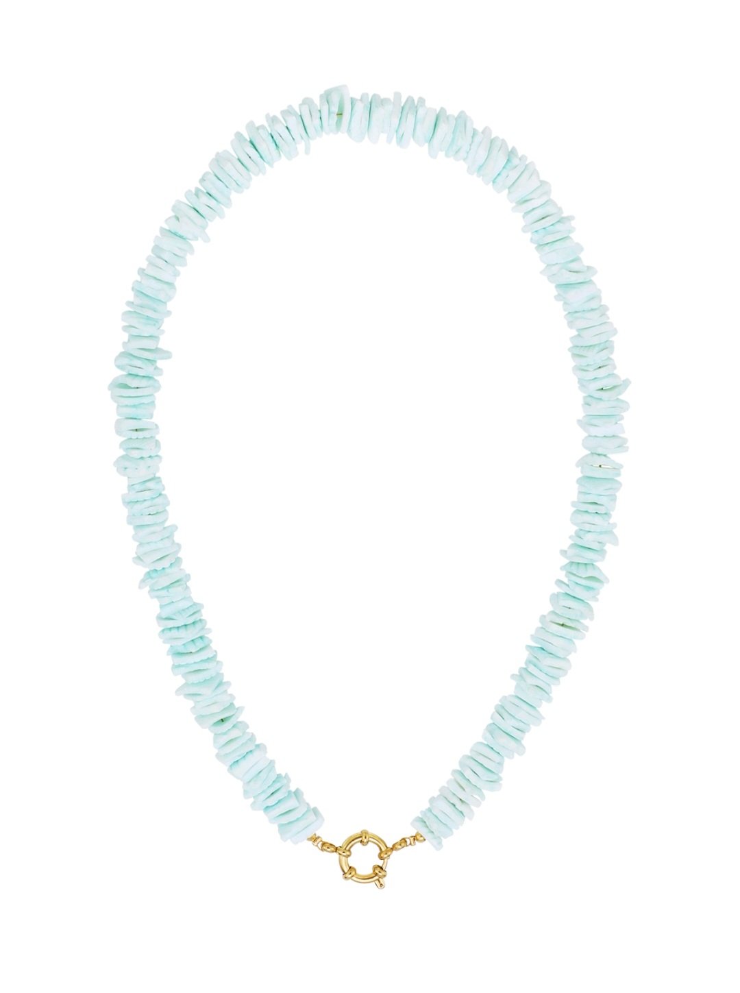 Seashell necklace blue