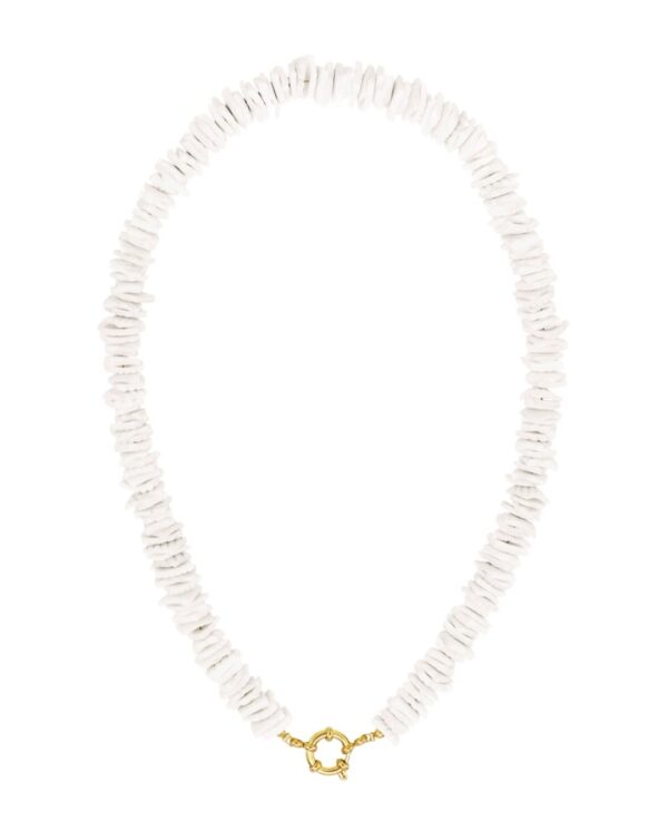 Seashell necklace White