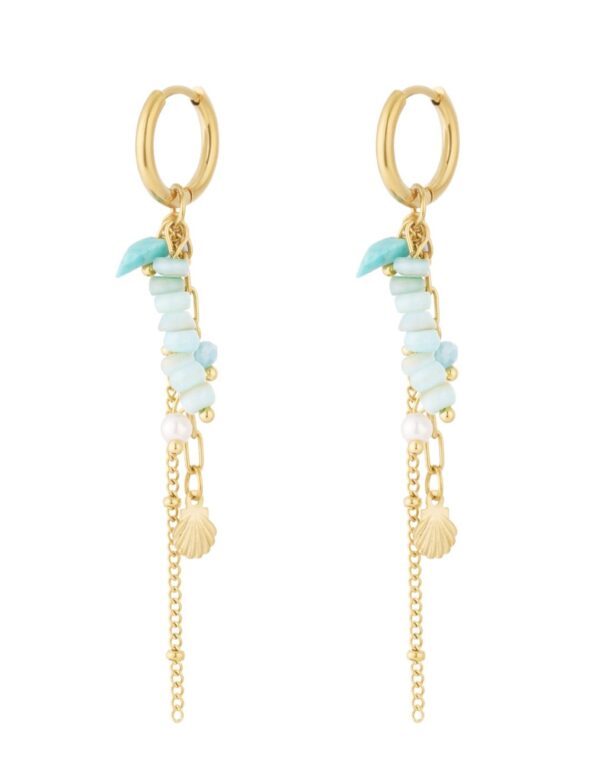 Ocean glow earrings blue